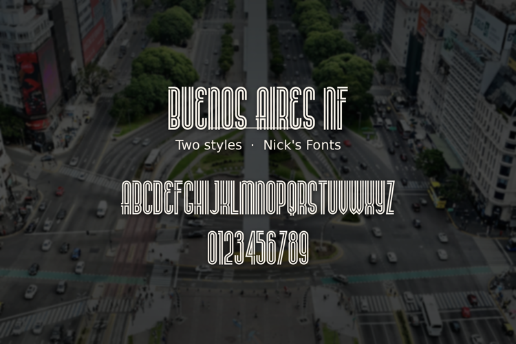Preview of Buenos Aires NF Font