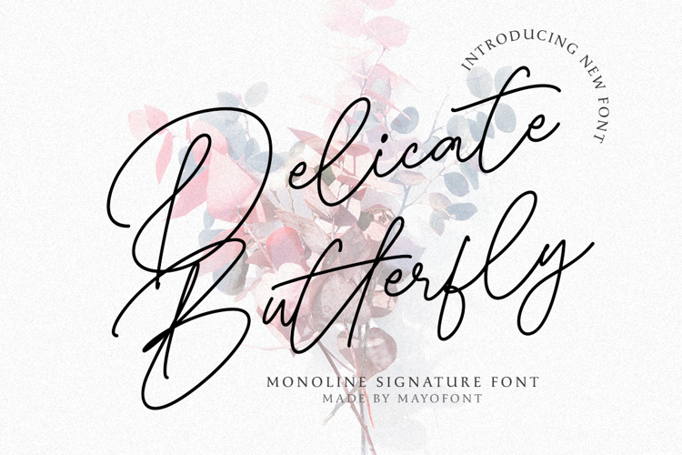 Delicate Butterfly Font