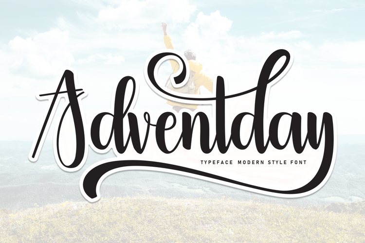 Preview of Adventday Font