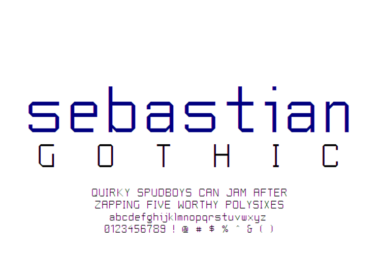 Sebastian Gothic NBP Font