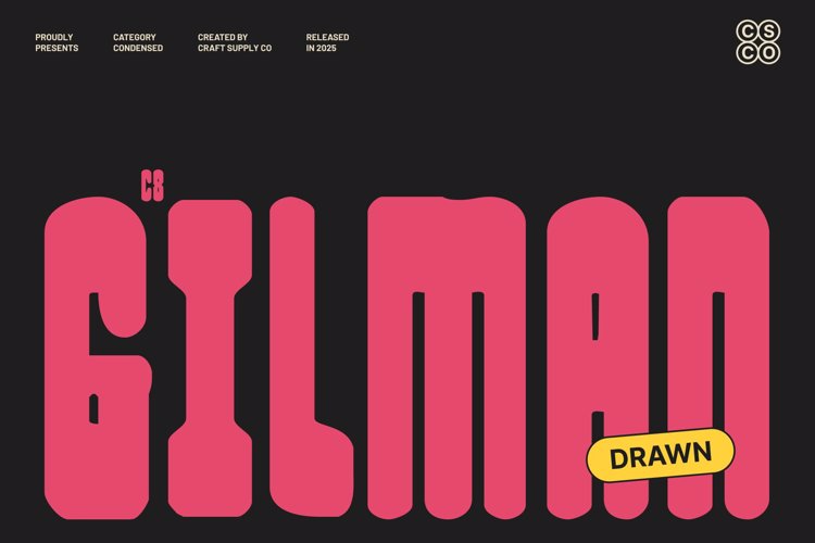 Preview of CS Gilman Drawn Font