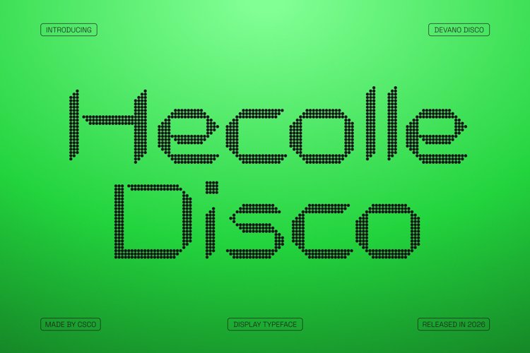 Preview of Hecolle Disco Font