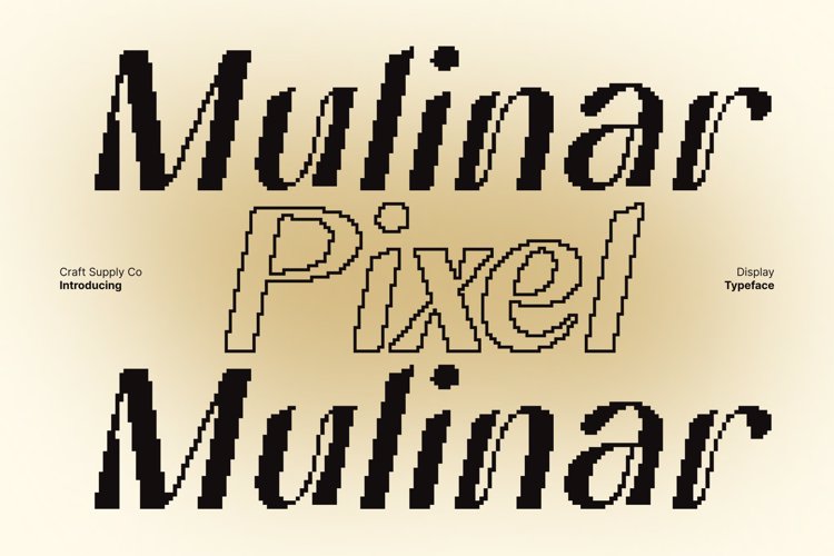 Preview of Mulinar Pixel Font