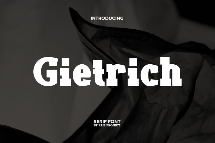 Preview of Gietrich Font
