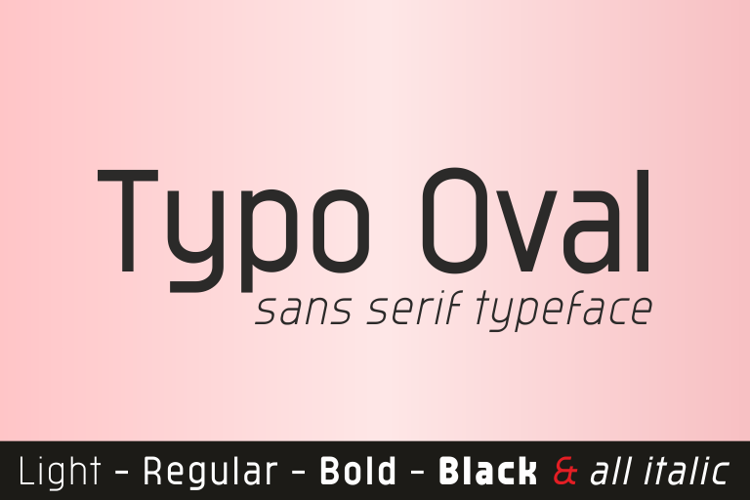 Typo Oval Font