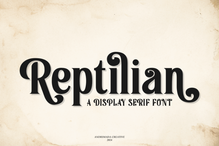 Preview of Reptilian Font
