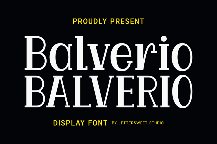 Preview of Balverio Font