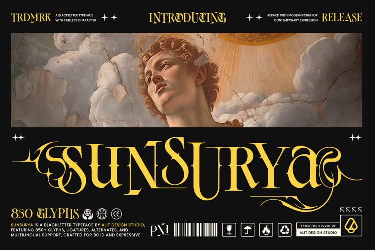 Preview of Sunsurya Font