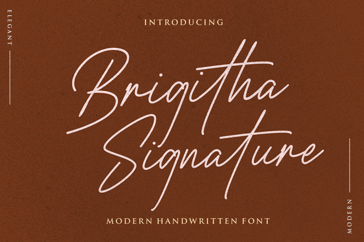 Brigitha Signature Font