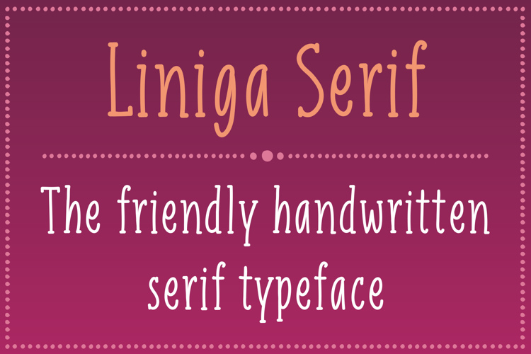 Liniga Serif Font