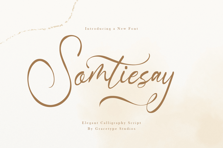 Preview of Somtiesay Font