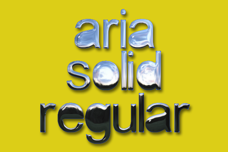 aria solid Font