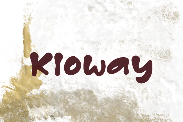 K Kloway Font