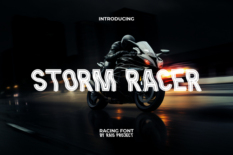 Preview of Storm Racer Font