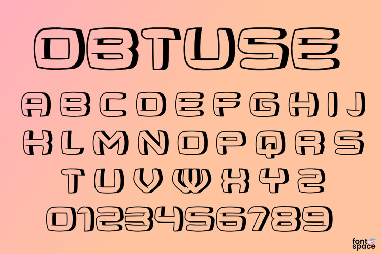 Obtuse Font