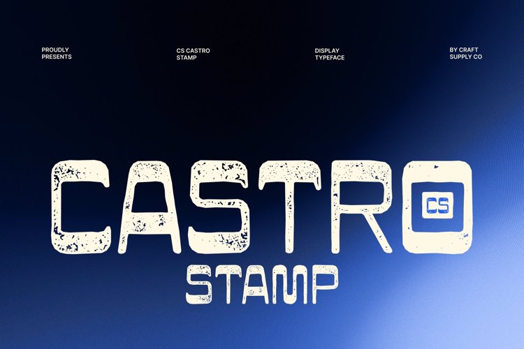 Preview of CS Castro Stamp Font