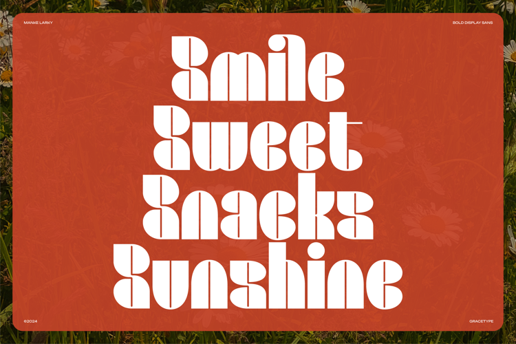 Preview of Manke Larky Font