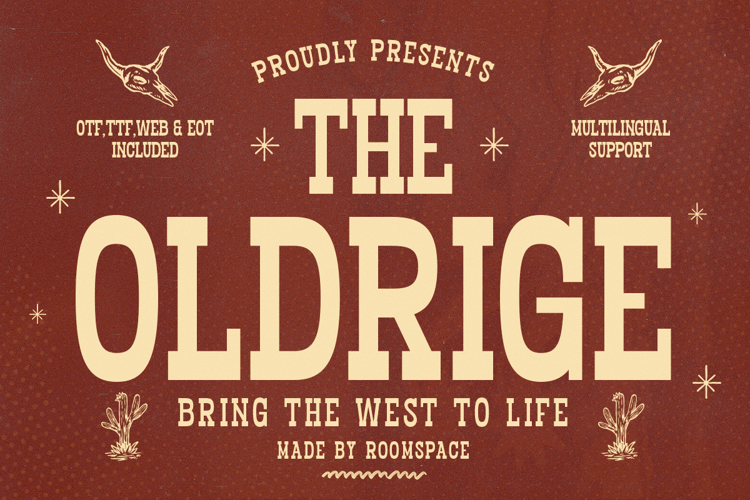 Preview of Oldrige Font