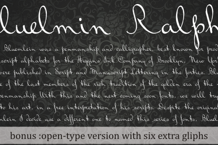 Bluelmin Ralph Font
