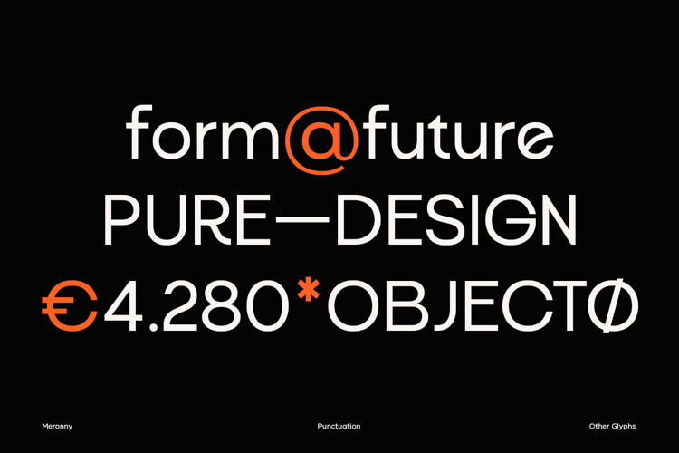 Preview of Meronny Font