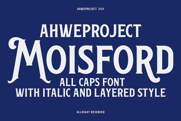 Preview of Moisford Font