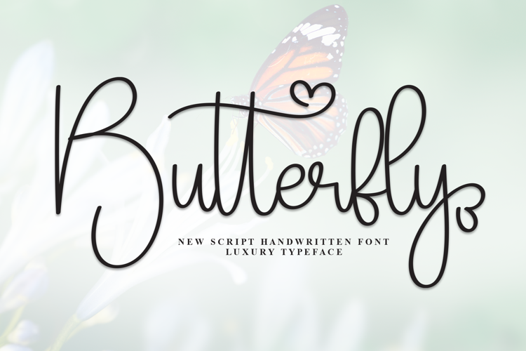 Preview of Butterfly Font