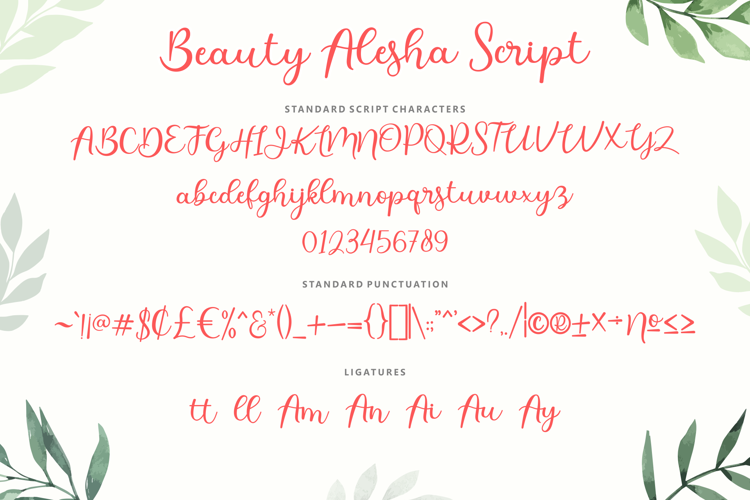 Beauty Alesha Script Font