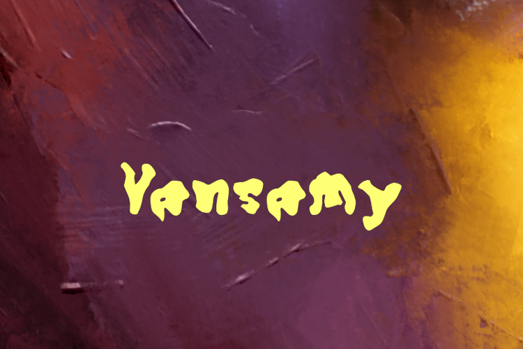 Preview of v Vansamy Font