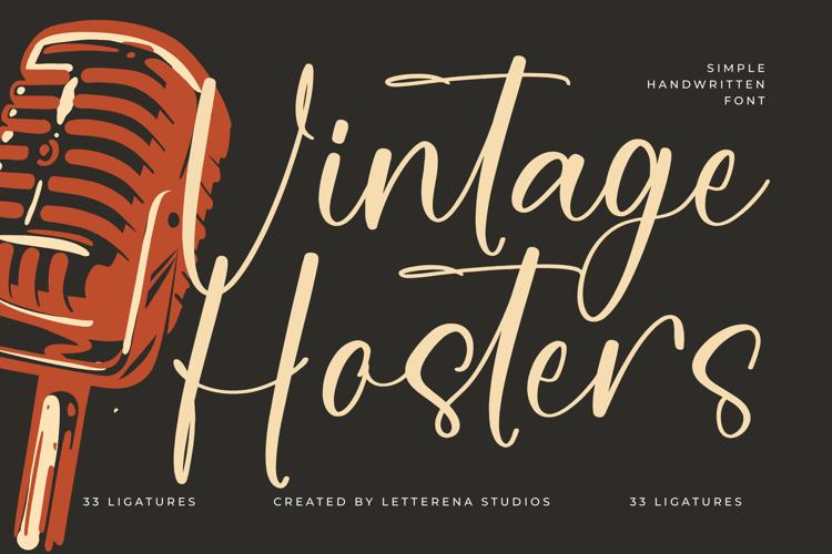 Vintage Hosters Font