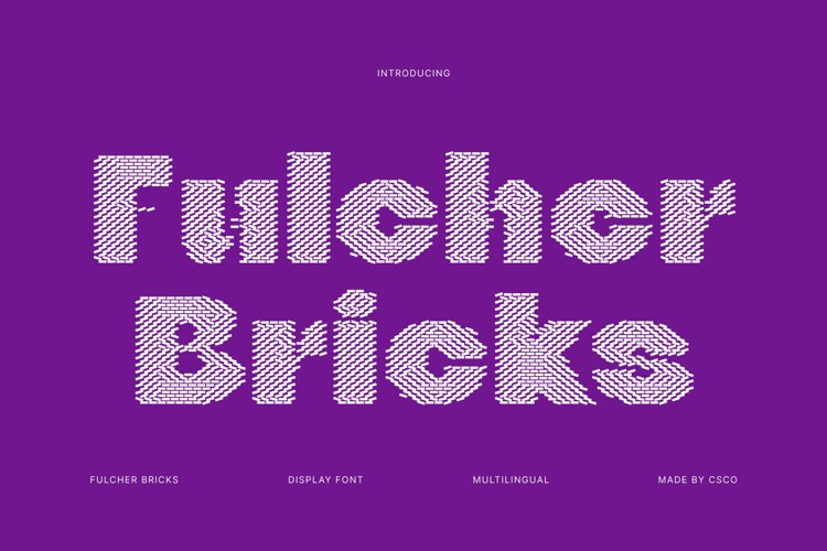 Preview of Fulcher Bricks Font