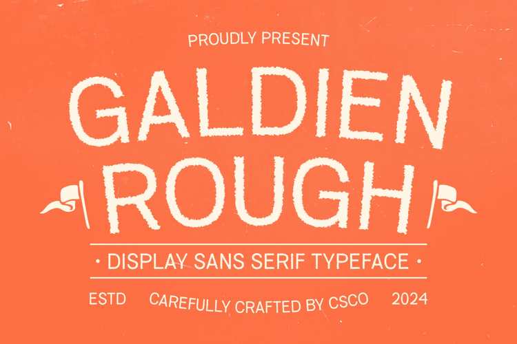 Galdien Rough Font