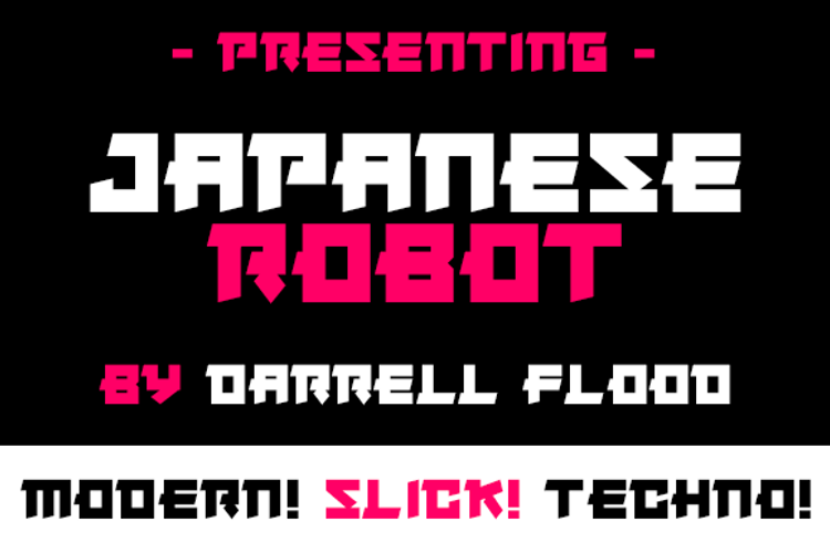Japanese Robot Font
