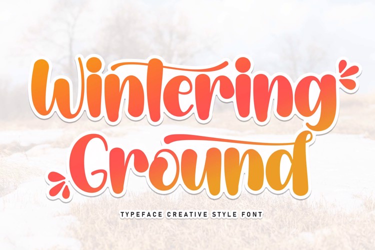 Preview of Wintering Ground Font
