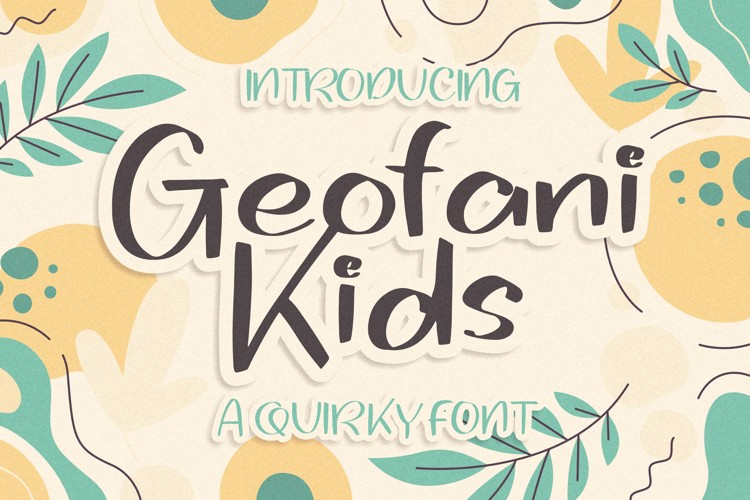 Geofani Kids Font
