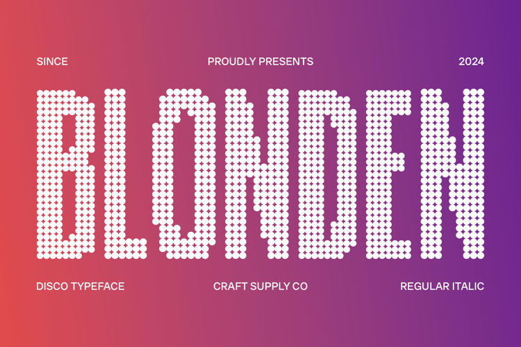 Blonden Disco Font