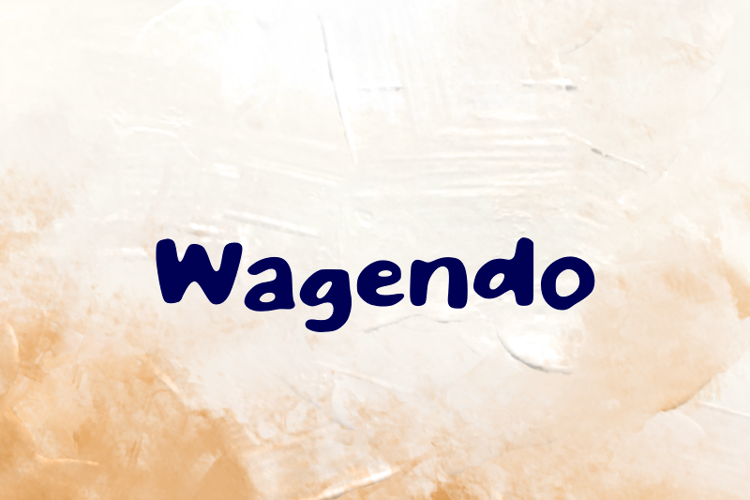 Preview of w Wagendo Font