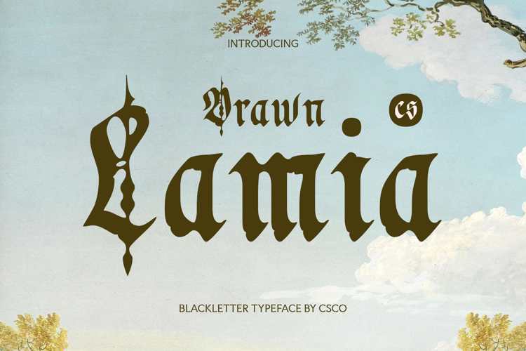Preview of CS Lamia Drawn Font