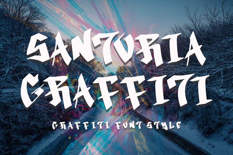 Preview of Santoria Graffiti Font
