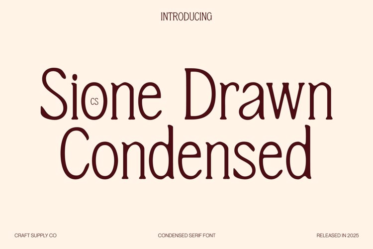 Preview of CS Sione Drawn Font