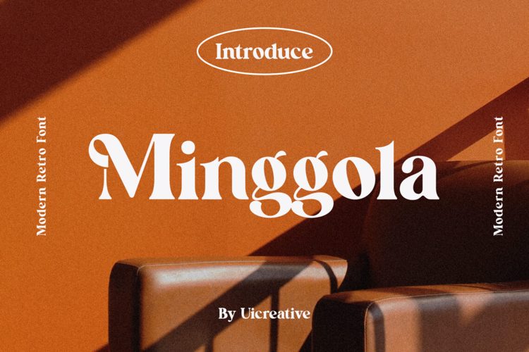 Preview of Minggola Bold Retro Vintage Font