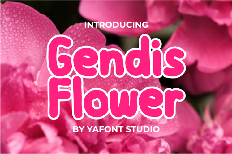 Gendis Flower Font