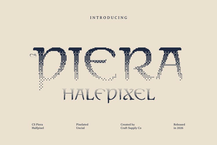 Preview of CS Piera Halfpixel Font