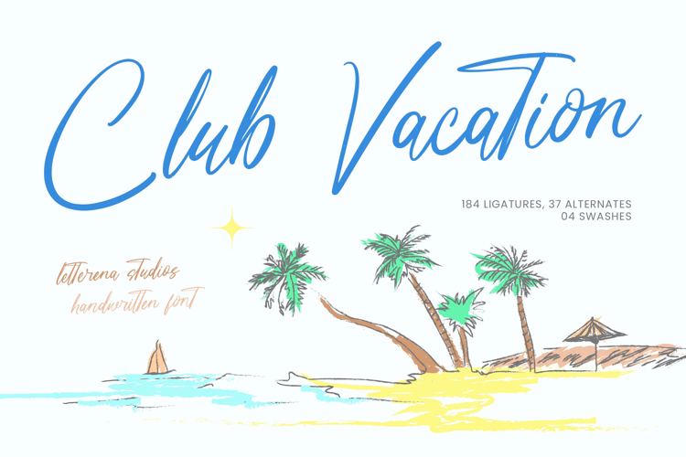 Preview of Club Vacation VERSION Font