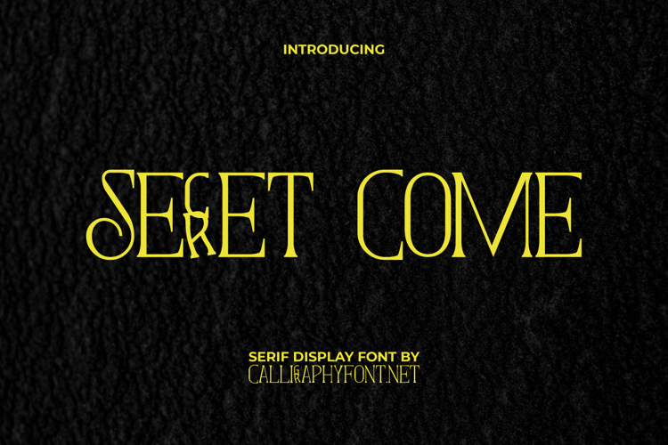 Secret Come Font
