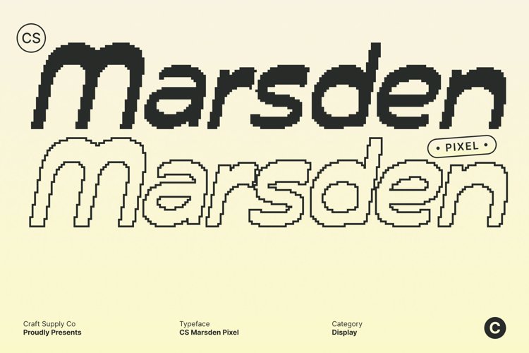 Preview of CS Marsden Pixel Font