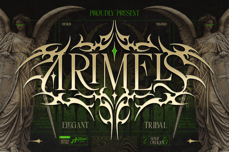 Preview of Arimels Font
