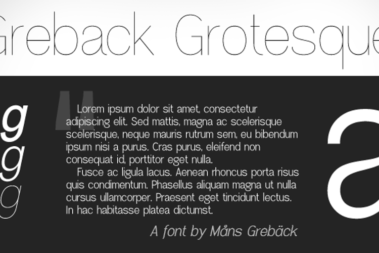 Greback Grotesque Font