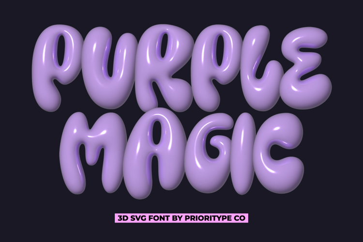 Purple Magic SVG Font
