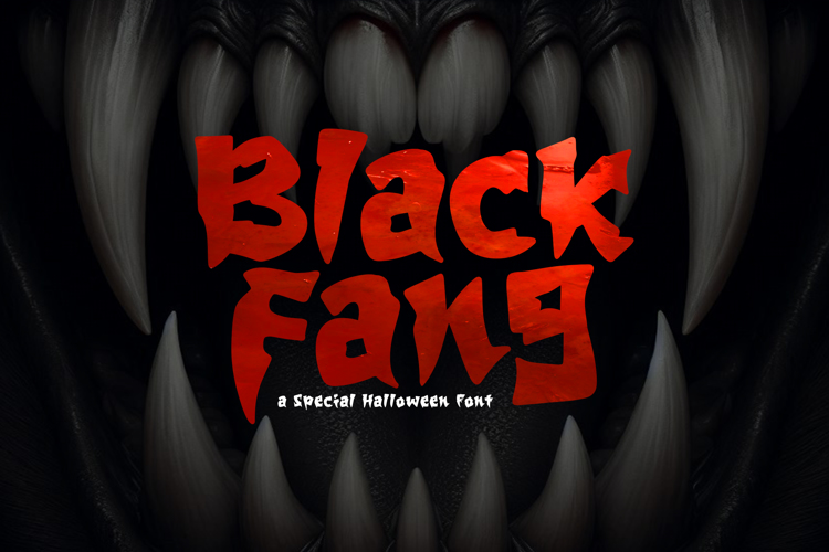 Preview of Blackfang Font
