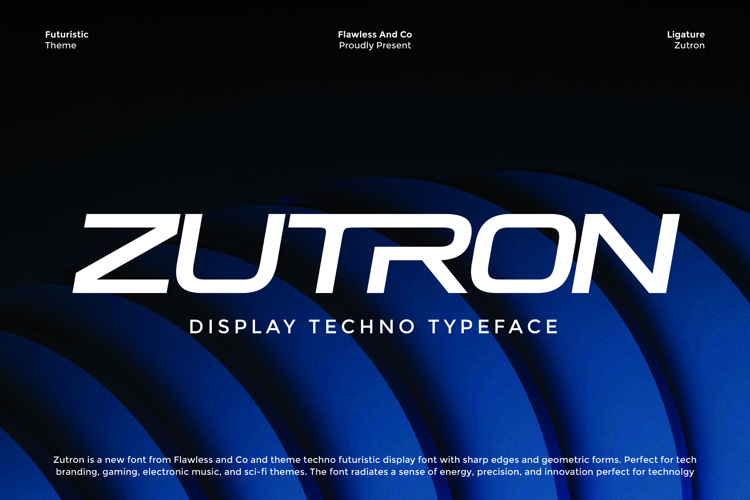 Preview of ZUTRON Font